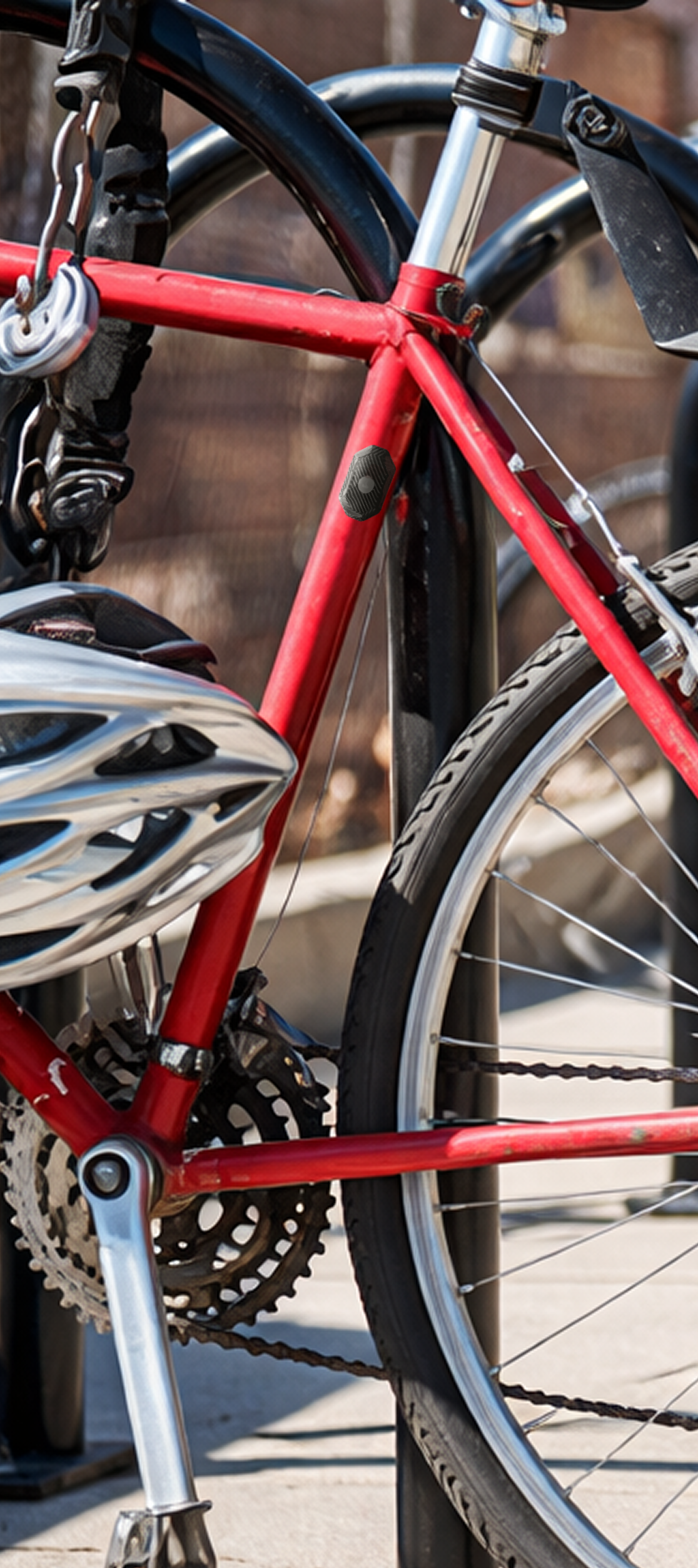 Tether tag on bank card