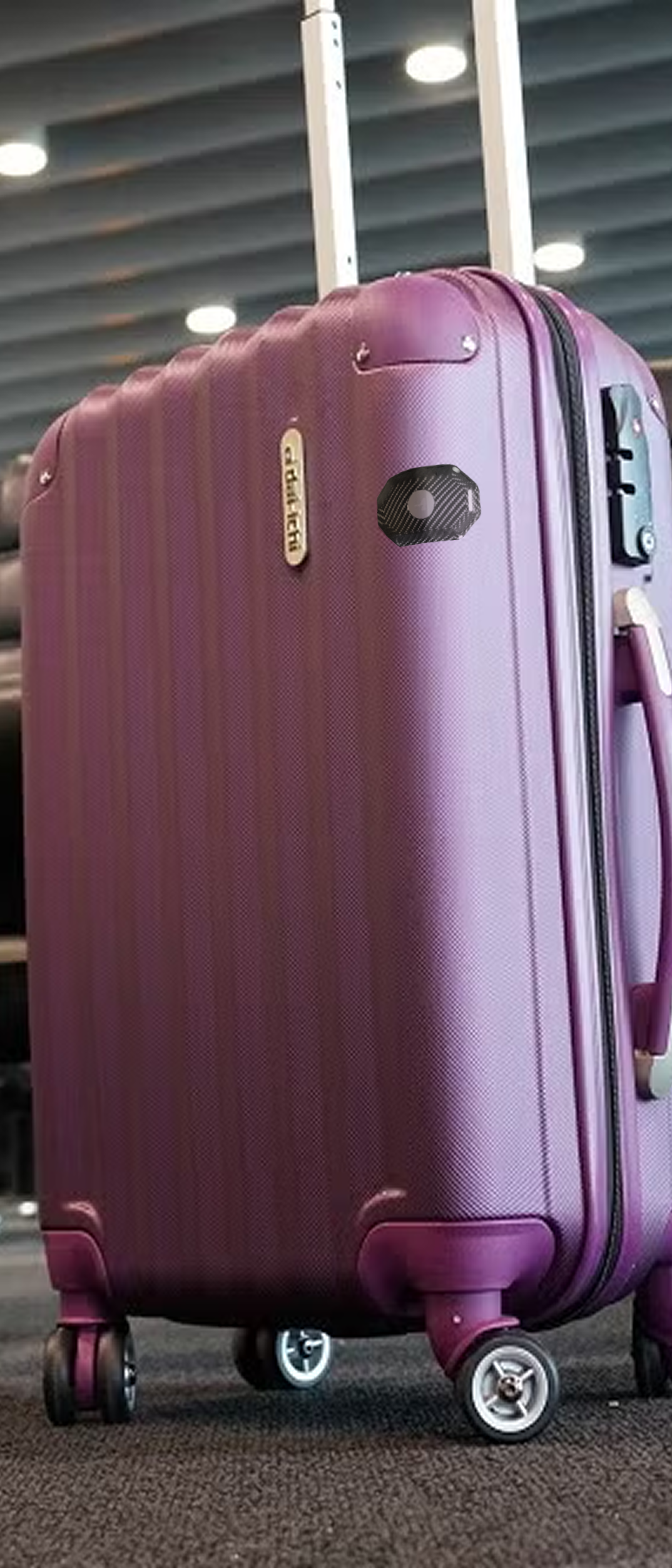 Tether tag on bank card