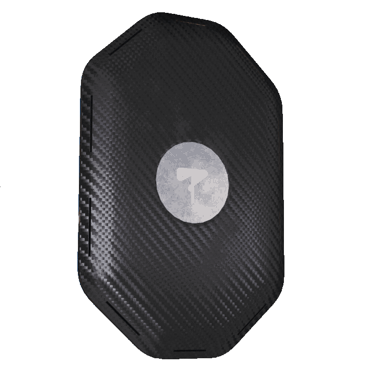 A GIF of the tether tag twisting along it's vertical axis